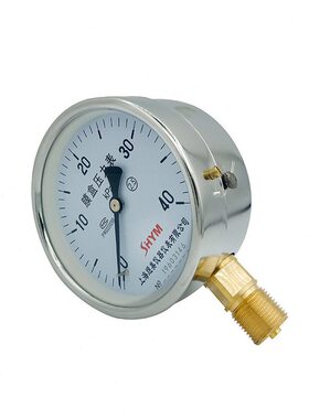 甄选YE100天然气 气压表0-25KPa 40KPa 60KPa 16KPaM20*1.5膜盒压