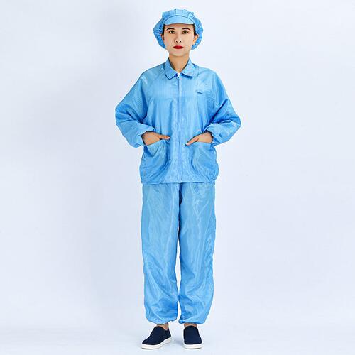 甄选源厂防静电连帽分体服防尘实验服连帽车间洁净服可印logo