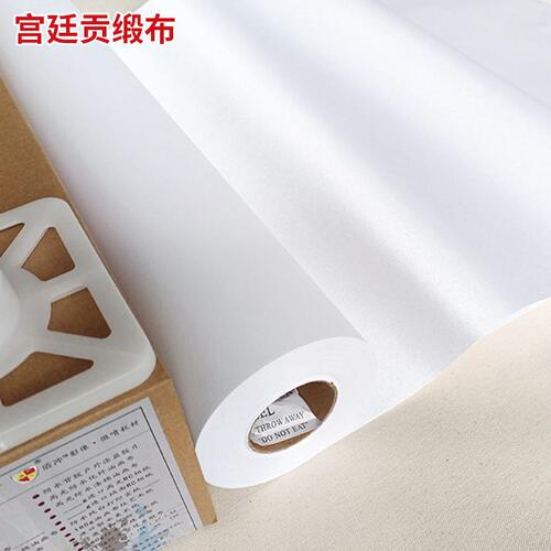 甄选防水宫廷贡缎布艺术微喷彩打印颜料涂鸦免裱艺术白油画布工厂