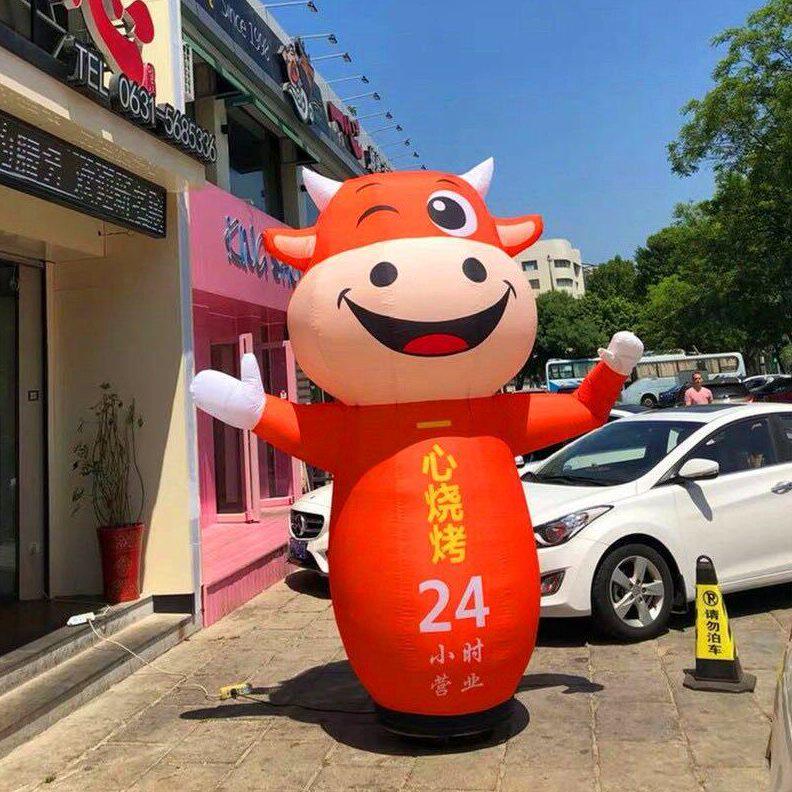 甄选现做摇手财神气模舞星卡通吉祥物拱门广告人偶开业活动气模