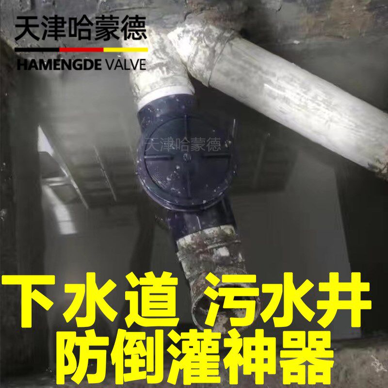 哈蒙德防反水止逆阀止回阀110管污水井下水道化粪池排污防臭返流