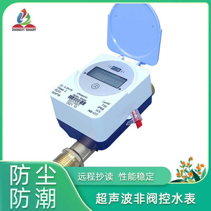 物联网智能冷水表DN32智能超声波非阀控DN40无线远程水表IP68防护