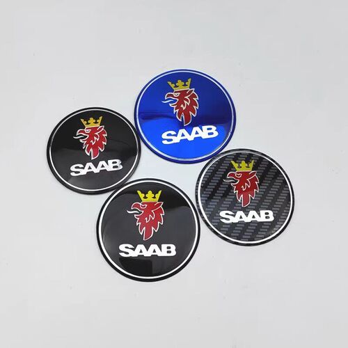 瑞典萨博(SAAB)金属标志斯堪尼亚车标适用轮毂贴标改装LOGO 65mm