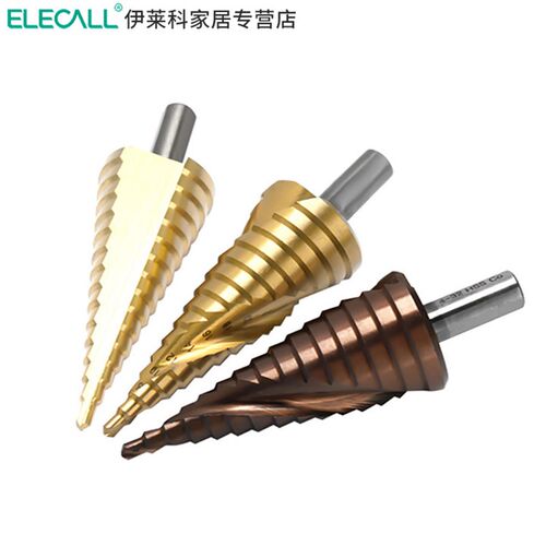 推荐含钴宝塔钻头开孔器万能打孔钻扩孔钻头锥形阶梯超硬不锈钢阶