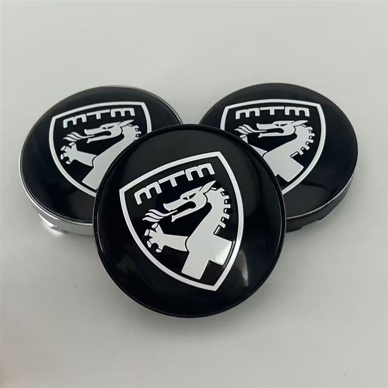 适用改装定制轮毂MTM标志轮盖 56mm/61mm/68mm/69mm改装盖轮毂盖
