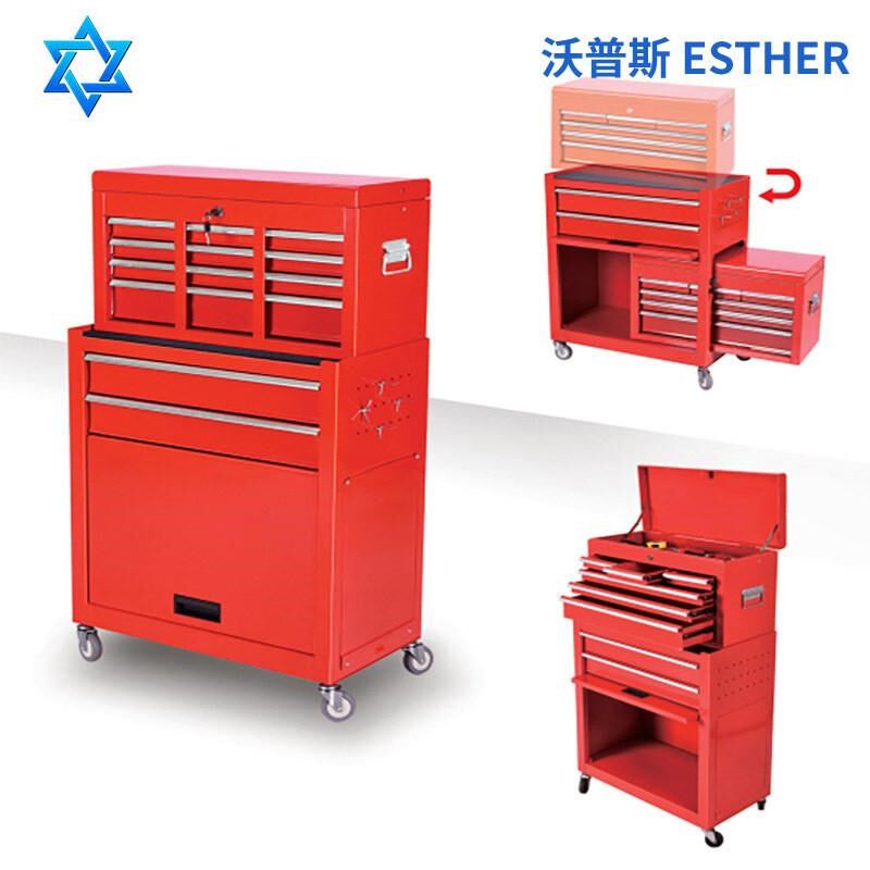 汽修移动8抽屉推车 生产供应五金工具柜车间工具收纳柜工具车
