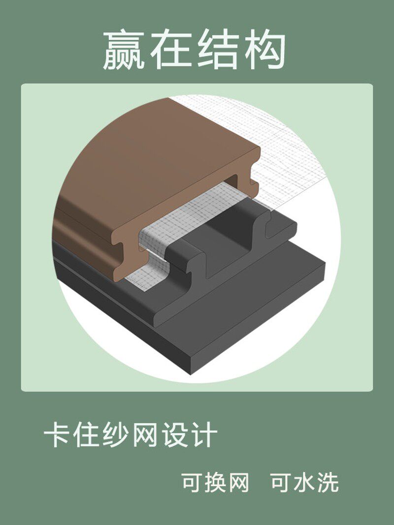 冬天封闭窗户磁吸防蚊纱窗纱网自装粘不锈钢磁铁窗纱封窗密封神器