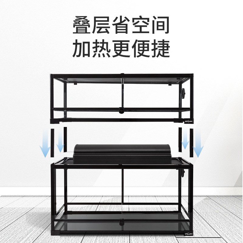 新派宠物瑞皮Reptizoo陆乌龟饲养箱鬃狮蜥蜴爬宠虫热带雨林生态缸