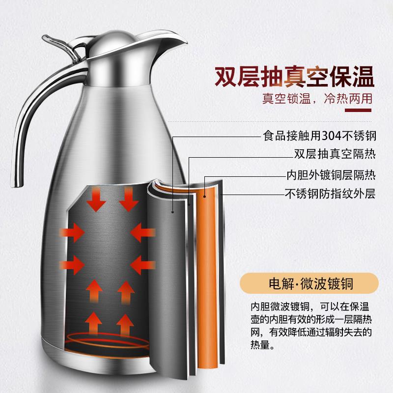 茶壶保温壶家用保温水壶大容量热水瓶不锈钢暖瓶学生用宿舍开水瓶
