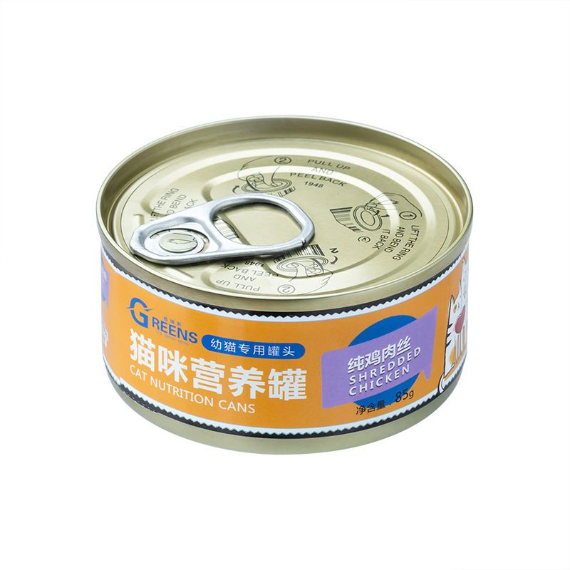 格林斯猫罐头猫零食湿粮主食罐成幼猫整箱包邮85克营养增肥肉丝块