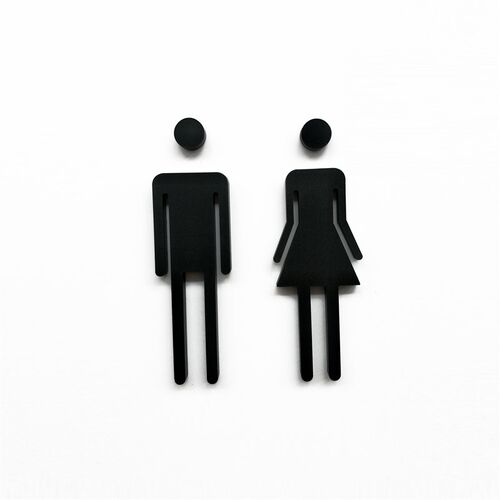 男女卫生间logo门贴门牌洗手间指示卫生间门牌厕所门牌WC标识牌