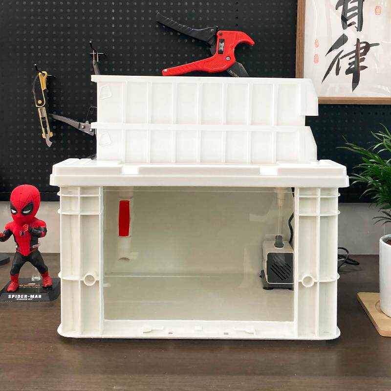 嘿匣子diy周转箱龟缸乌龟缸可视周转箱养龟专用饲养缸生态周转箱