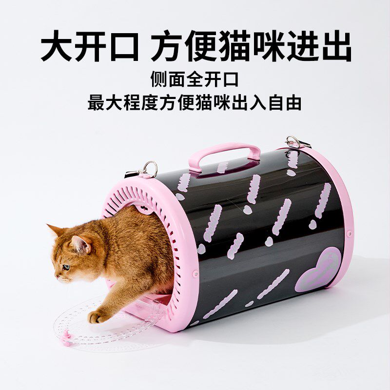 路可丝猫包外出便携猫咪背包轻便款手提包大容量宠物透明外带狗包