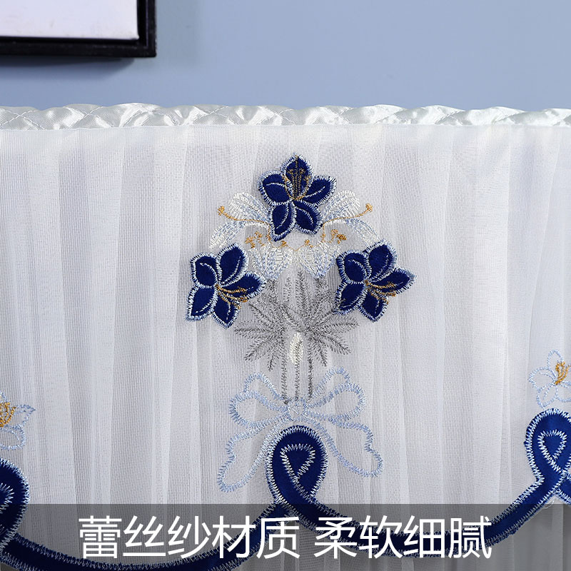电视机防尘罩套家用2022年新款55寸65寸75挂式曲面台式蕾丝盖布巾