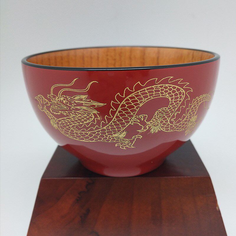 【曾楚漆器】龙凤呈祥餐具套装中国漆器湖北随州曾侯乙高档礼品