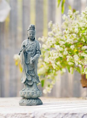 中式神话造像大赏观世音佛陀古典家居寺庙装饰防水鱼缸造景工艺品