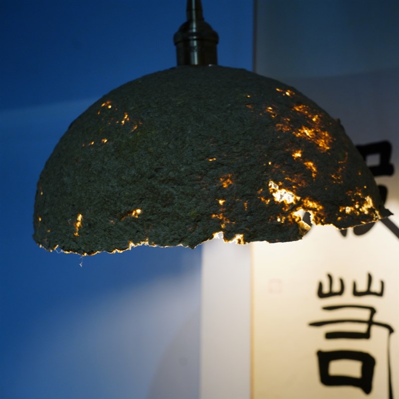 日式侘寂茶室吊灯 优雅吊灯纸浆灯罩 纯手工制作北欧个性