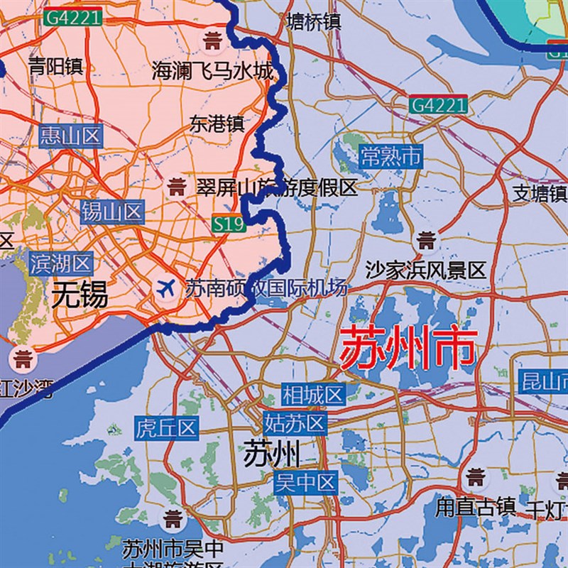 2026新款长三角地图办公室挂图高清防水墙壁装饰实物推荐定制