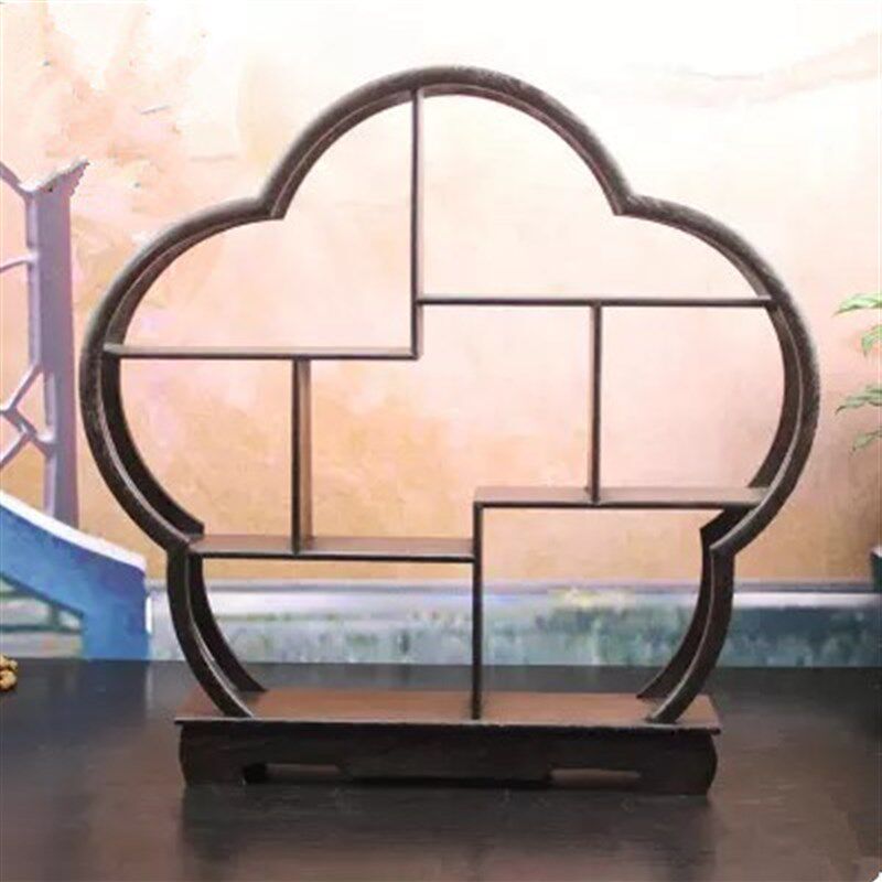 博古架小鸡翅木实木圆形展示架多宝阁博古架 小物件摆放架子包邮