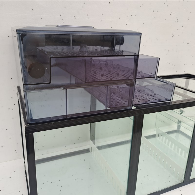 金品 鱼缸底滤 水族箱底滤缸 底滤槽 过滤缸定制 新款 雨林 干湿