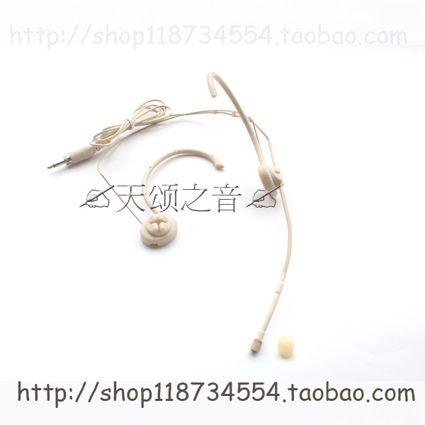 肤色折叠头戴全指向麦克风耳挂式舞台话筒腰麦隐形演唱戏曲剧耳麦