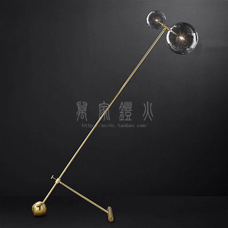 万家灯火简约小狗落地灯1260F床头办公气泡肥皂泡球灯饰具