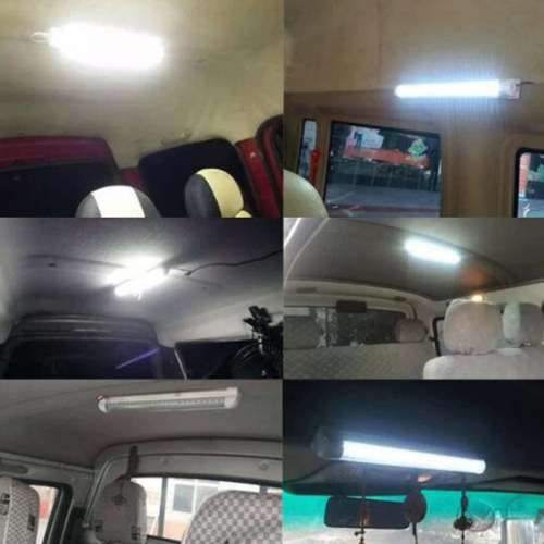 12v机房LED条形灯管带开关货车驾驶室后备箱灯照明24V三轮车灯48v