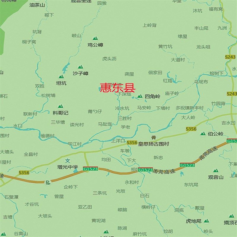 2025新款惠州市地图贴图办公室挂图高清防水墙壁贴超大装饰画定制