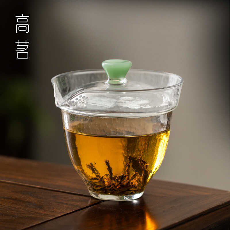 红茶专用泡茶壶玻璃盖碗泡茶碗茶具配件功夫茶杯家用冲茶壶带过滤
