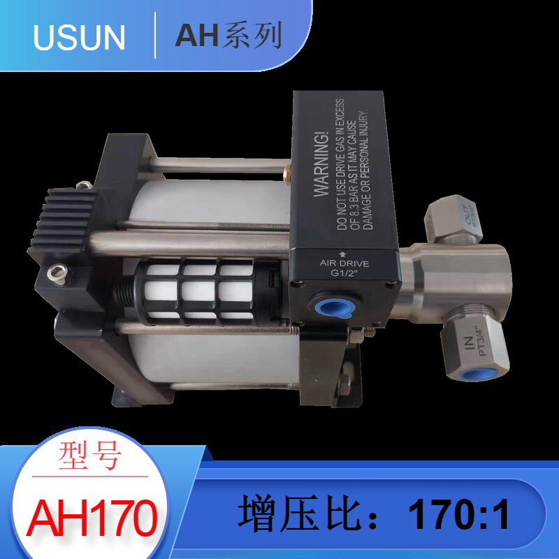 气动液压增压阀AH170  130MPA高压软管气驱水压力测试泵增压器