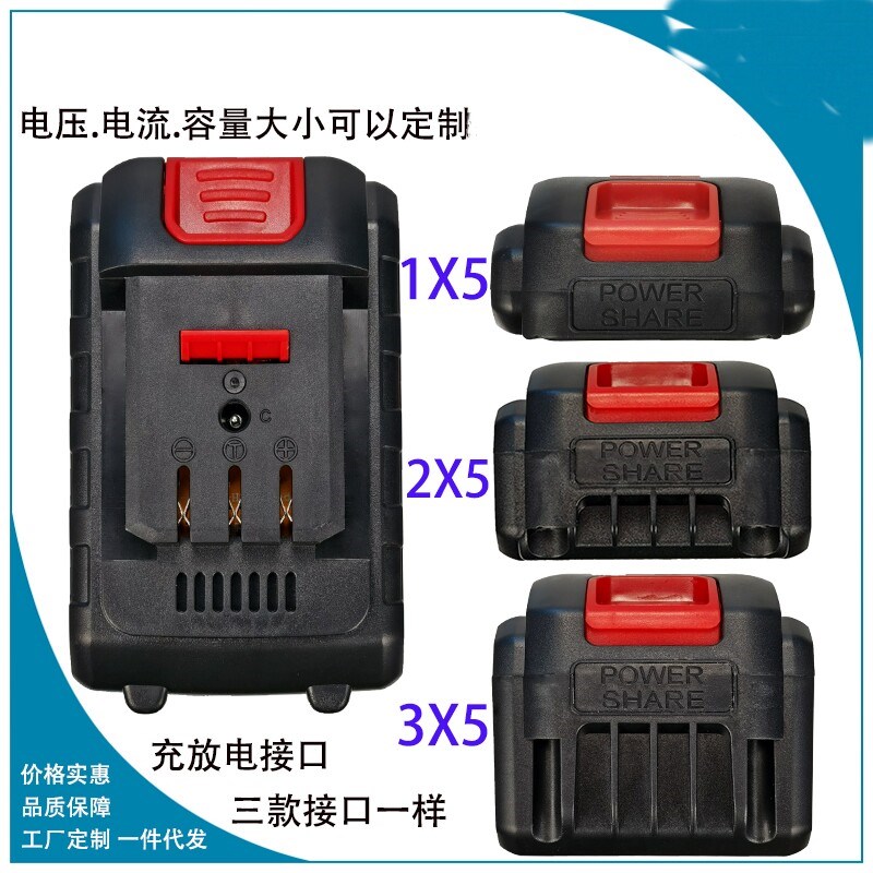通用48V 25V便携式清洗机 无线洗车机高压水枪水泵 锂电池 充电器