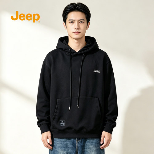 JEEP吉普男士秋季休闲连帽卫衣