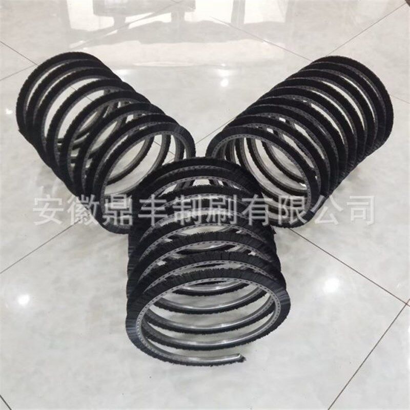 订过滤网清理钢刷污水处理不锈钢排刷 环卫设备毛刷圆形弹簧刷