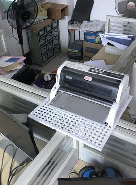 办公室电话机架办公桌十字隔板打印机架子T型隔断绿萝花架置物架