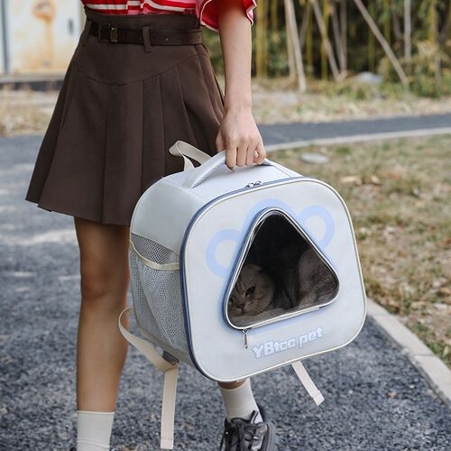 猫包s外出便携宠物背包双肩书包大容量四季通用猫笼手提兔外带包