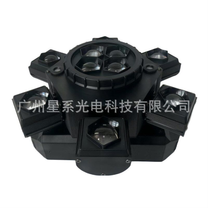 工厂供应新款激光光束蜂眼六臂三合一KTV包房效果灯