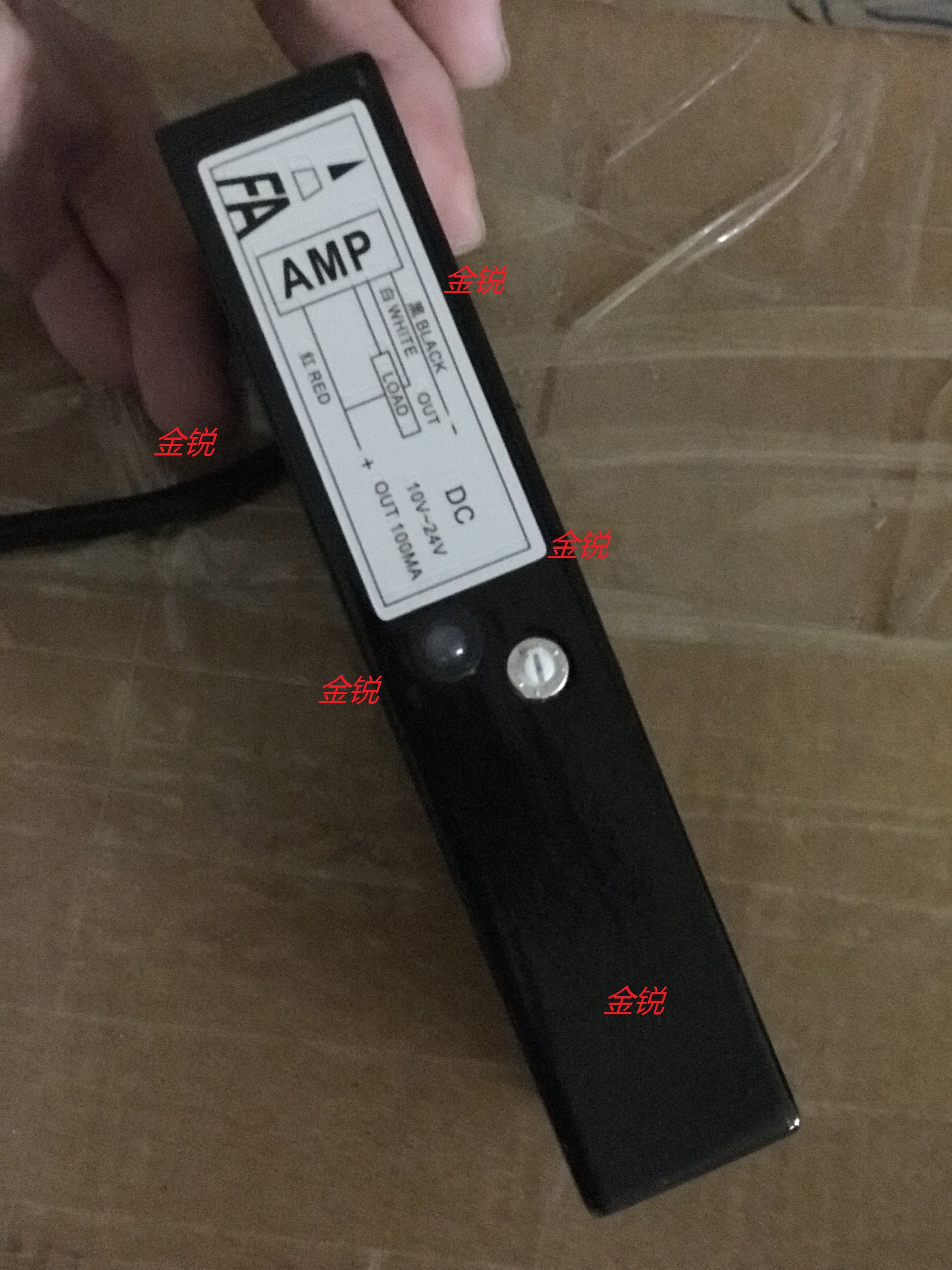 皮革厂验布机 FA 晖甲 探边 对边AMP光电U型传感器 四线DC10-30V