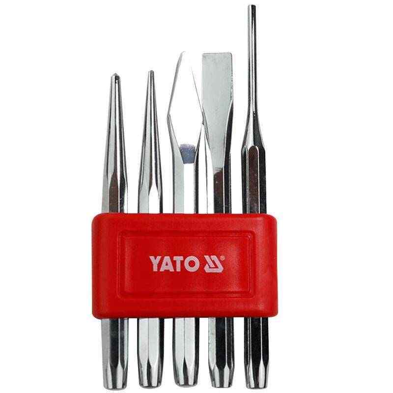 易尔拓YATO冲子手工打孔冲孔工具样冲凿子冲头5件套YT-4695