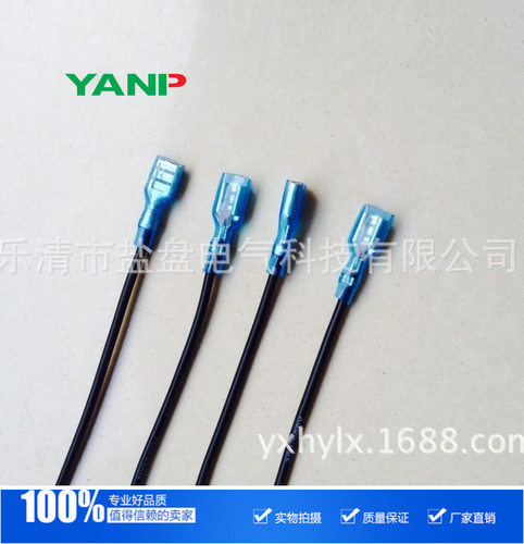 定时器CN101A/YP109A配套用接线端子线 带绝缘皮套 长度10CM