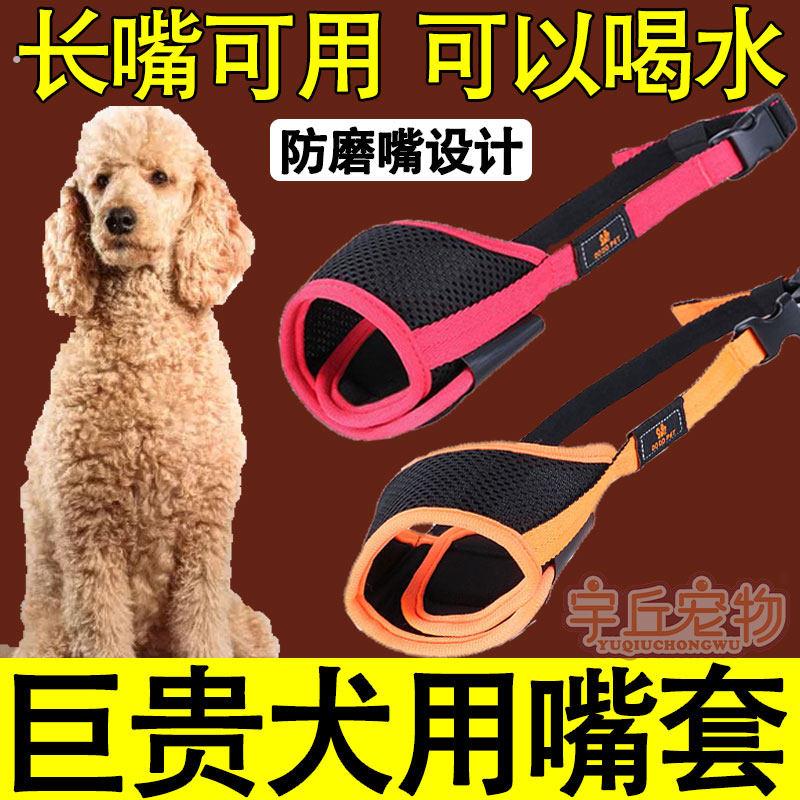 巨型贵宾犬巨贵犬专用狗狗嘴套防咬乱吃防叫神器大型犬可喝水用品