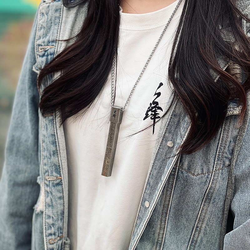 笔下小方钢笔礼盒学生创意穿搭出街项链笔生日送礼高档精致礼物