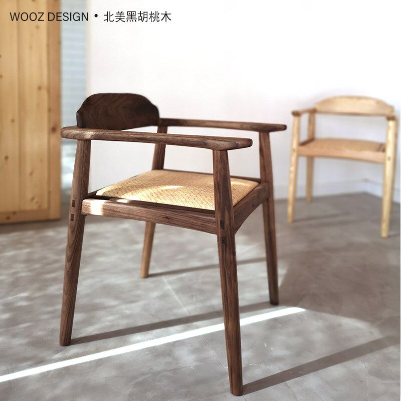 WOOZ上座椅 围椅实木靠背单人坐垫茶椅新中式简约沙发椅卧室茶室