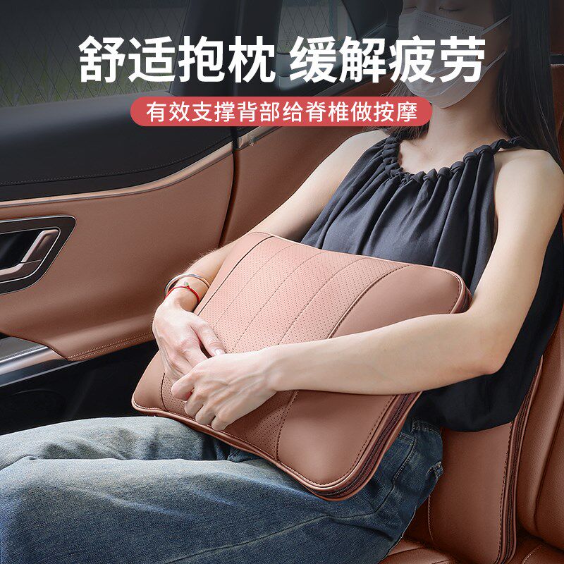 适用24款奔驰新E级E300L/E260L抱枕被子两用腰靠垫车内用品改装饰