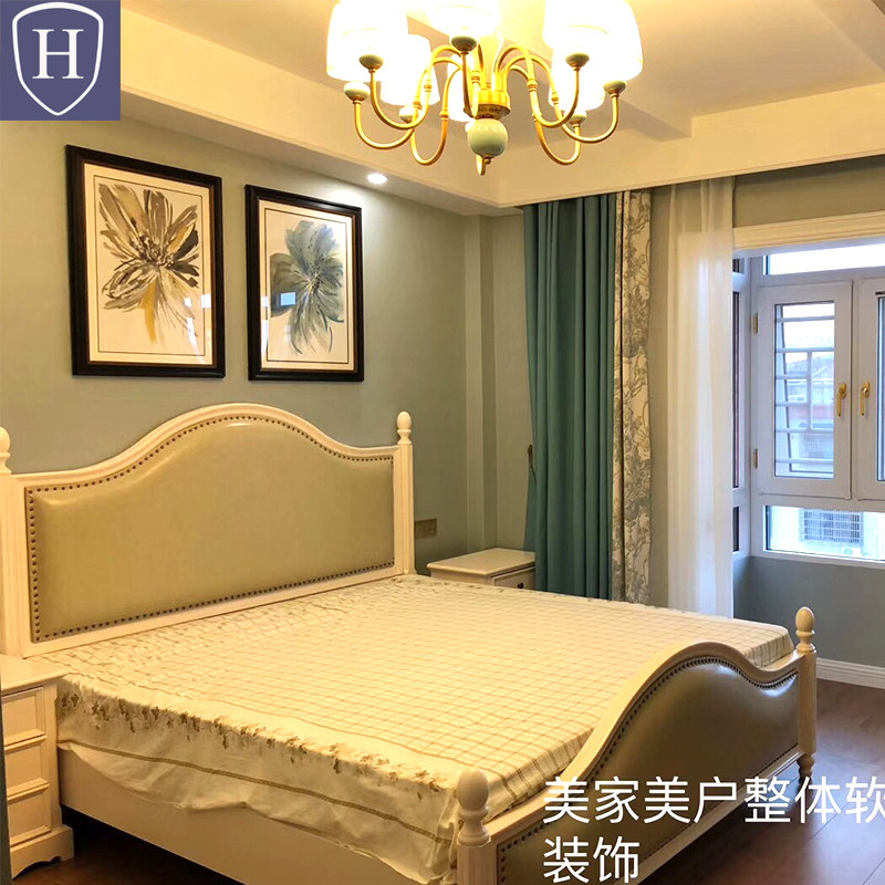 美式客厅装饰画hh餐厅水墨百合小美清新抽象挂画书房走廊玄关壁画
