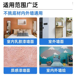 水性罩面漆透明室内乳胶漆保护漆户外真石漆外墙漆墙绘透明罩光漆