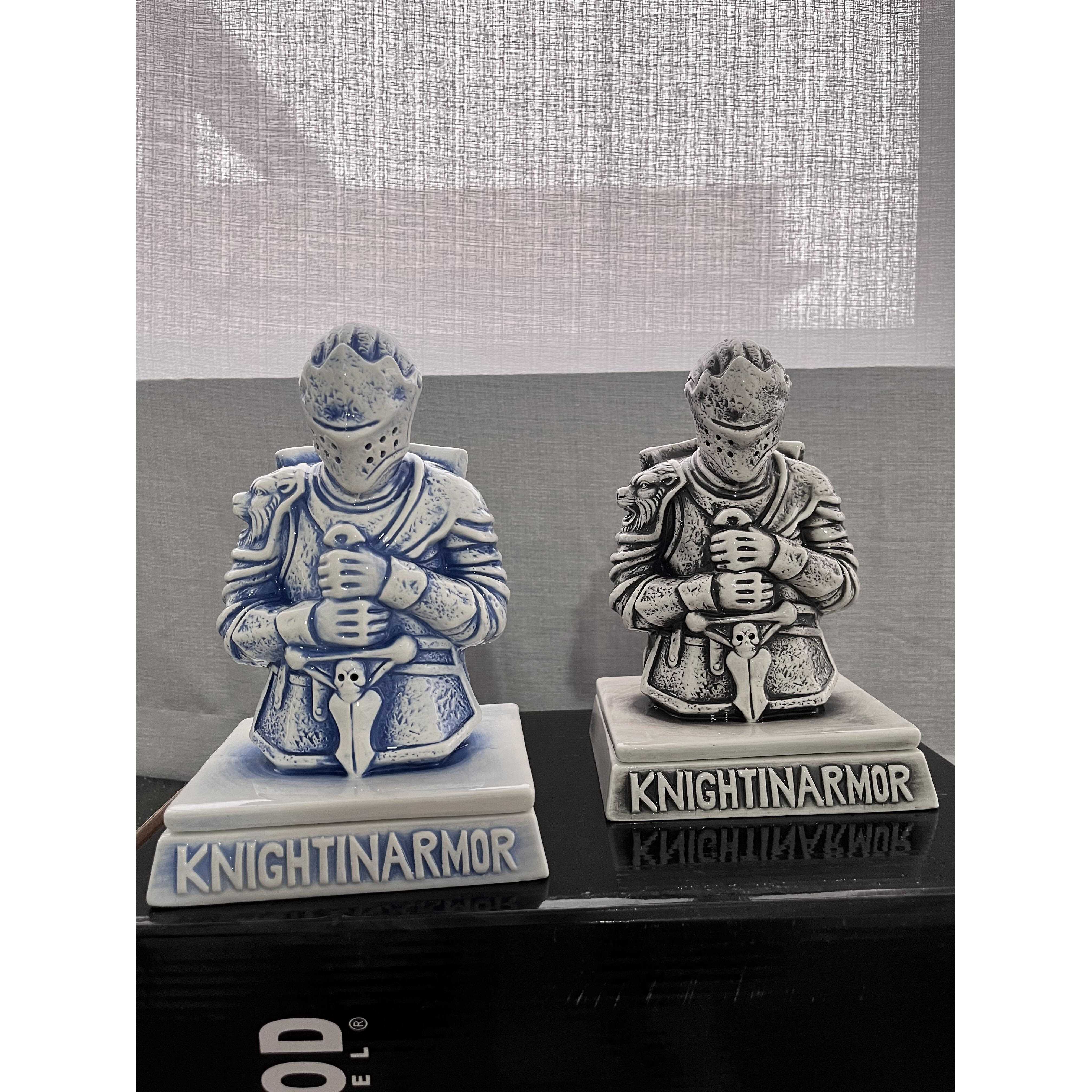 陶瓷骷髅骑士香炉摆件潮牌家居装饰品线香盘香熏炉盔甲特价包邮