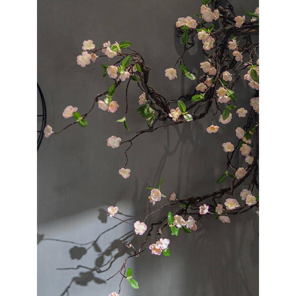 彷真花藤条装饰藤蔓假花造景墙面壁挂藤曼网红拍照打卡背景墙花