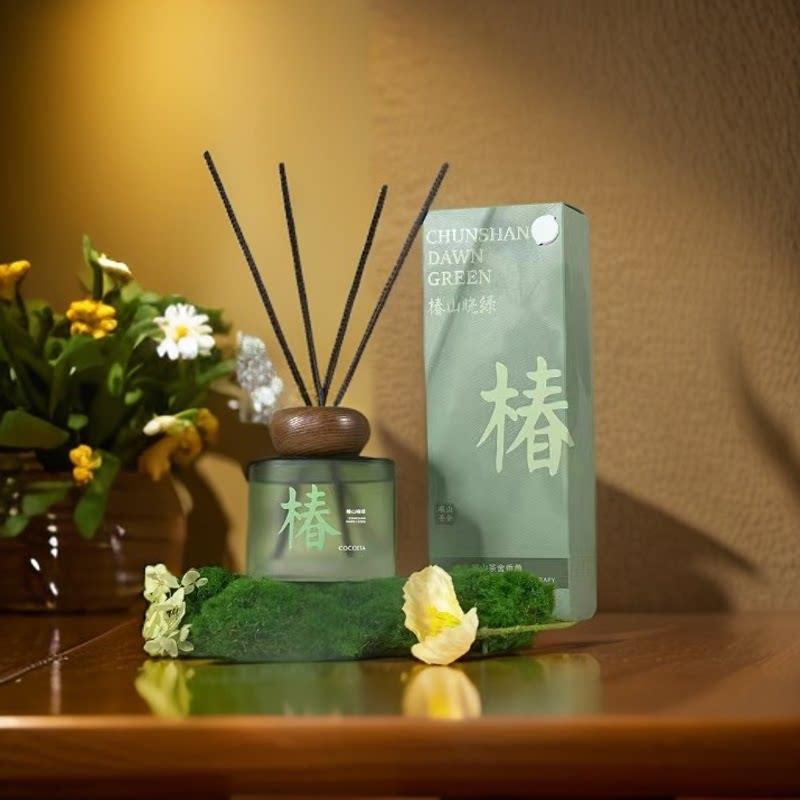 岷山茶舍系列香薰知竹常乐 暮夜山茶 椿山晓绿室内无火藤条香氛