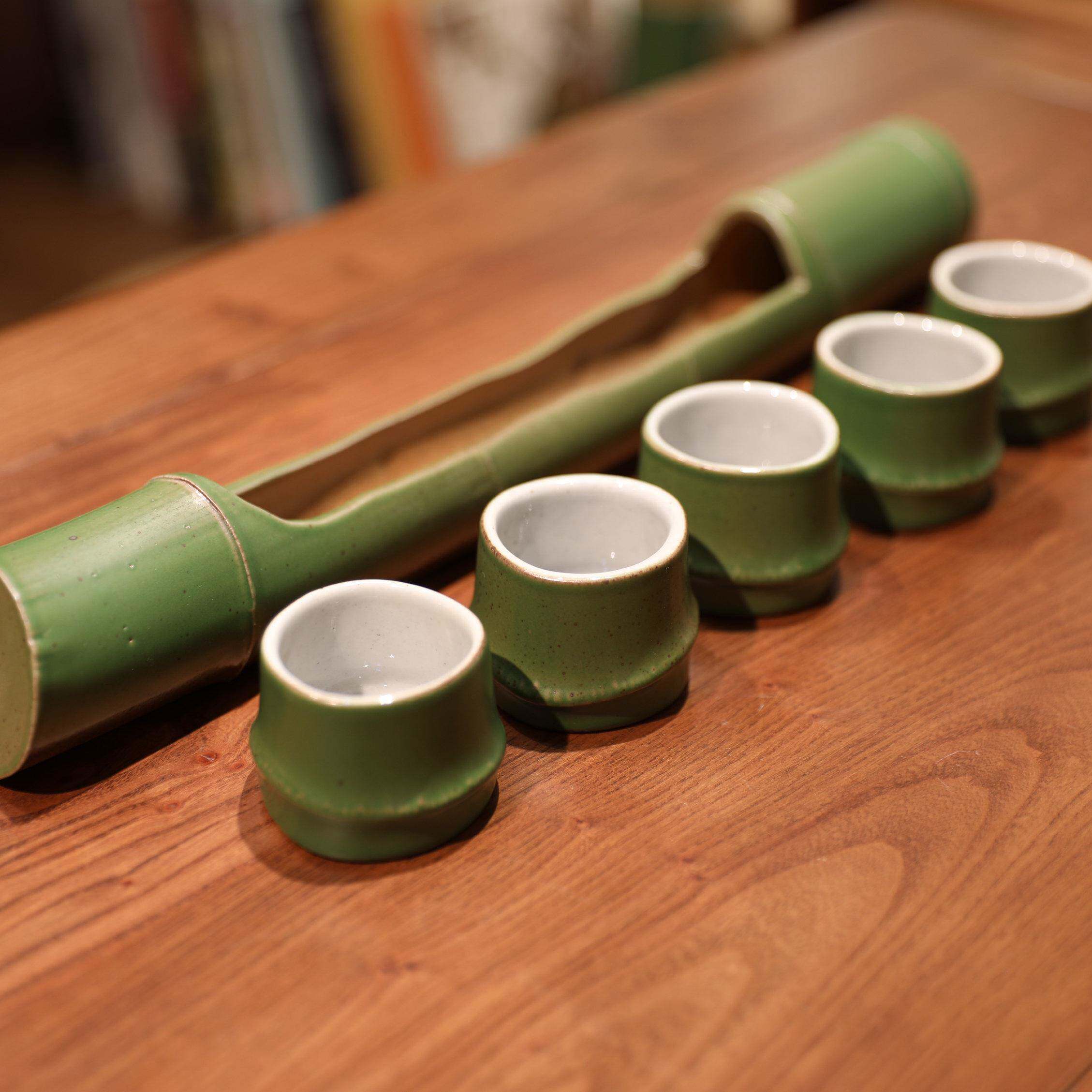 景德镇陶瓷竹子茶杯泡茶杯主人杯品茗杯中式复古风茶具套装杯架