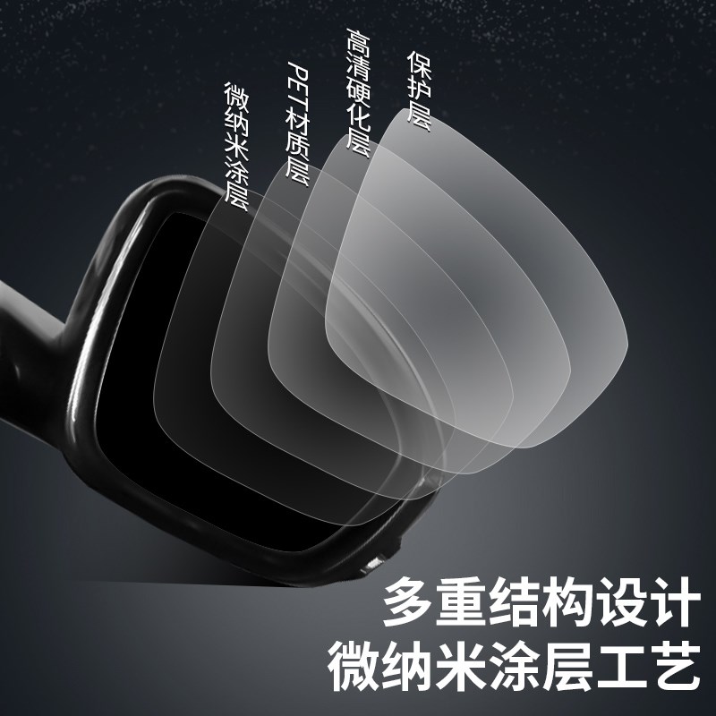 适用于19-25款准八代新天籁后视镜雨膜防挡雨水倒车镜贴雨膜改装